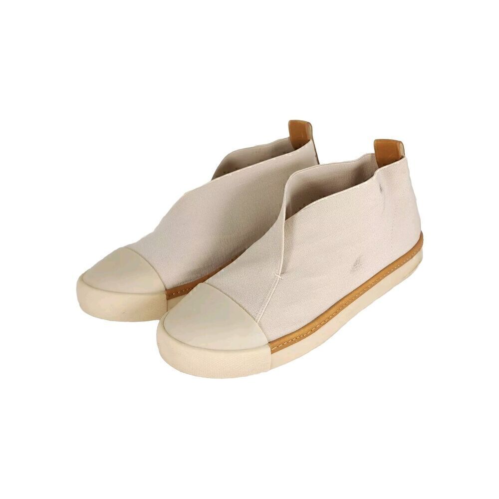 MERCEDES CASTILLO Women's Thana US 8,5? Stretch Knit Beige Slip-On Sneaker